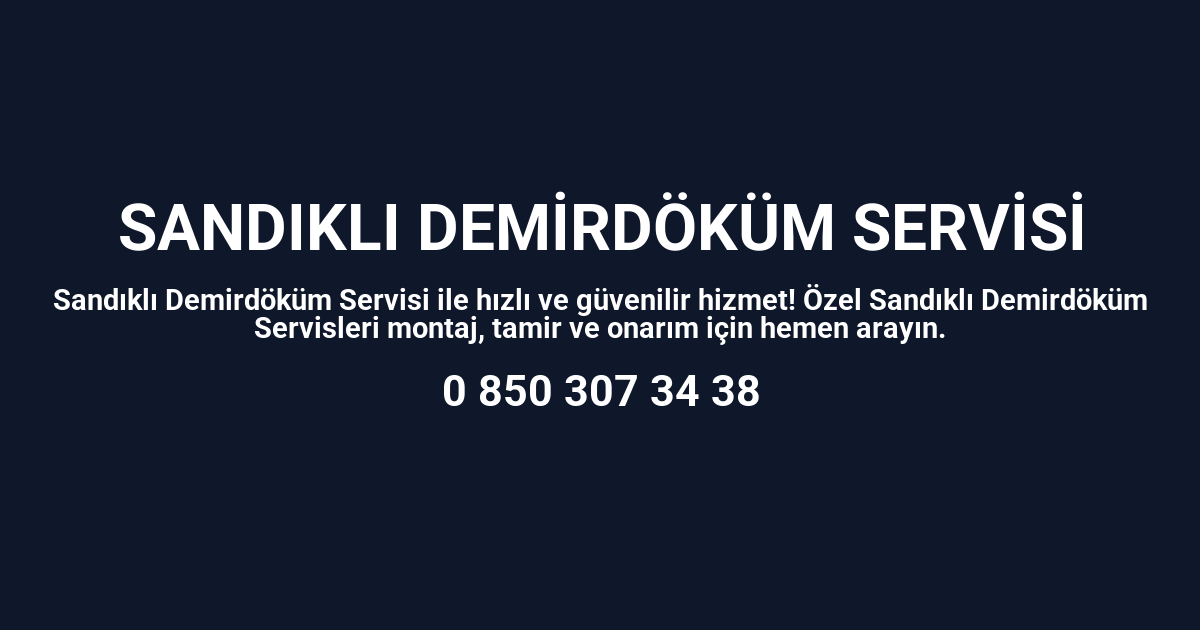 Sandıklı Demirdöküm Servisi